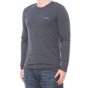 Columbia Sportswear Solid Tri-Blend T-Shirt - Long Sleeve‎ Collegiate Navy SZ XL